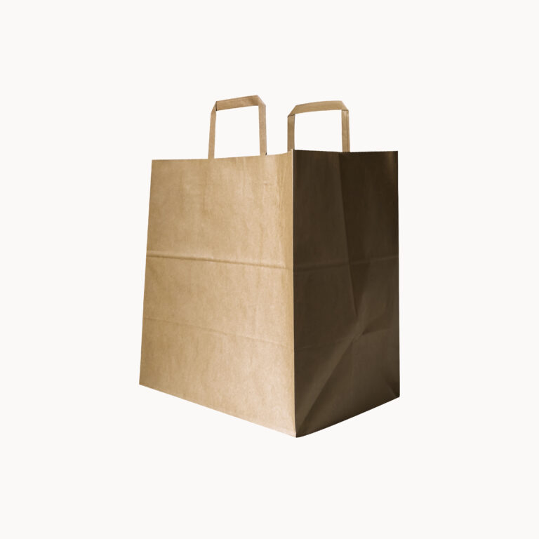 Asa Plana Marrón Cuadrada Ancha  I  33 x 20 x 33