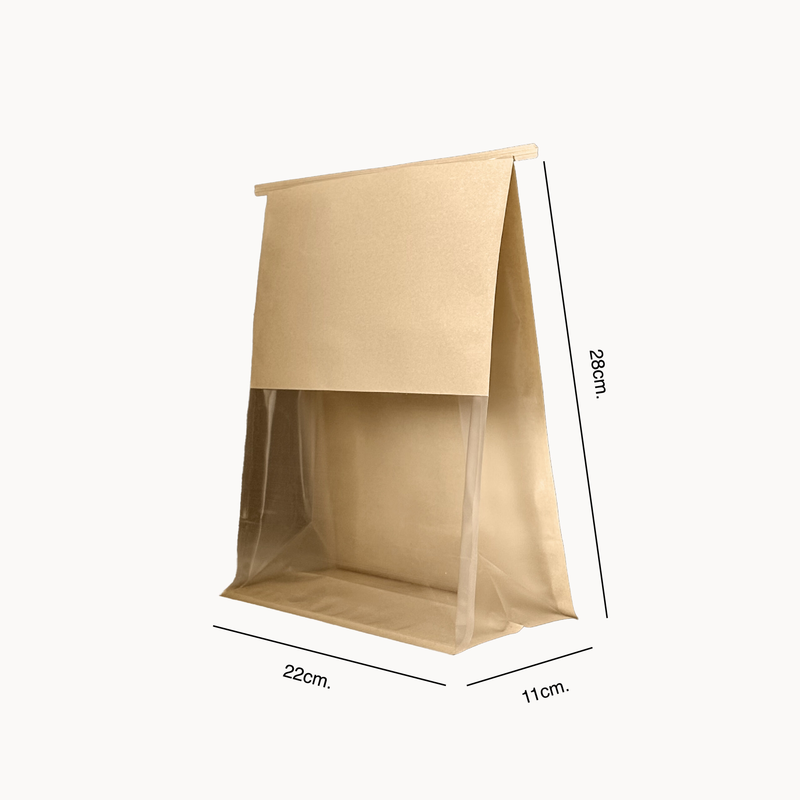 BakeryPack Marrón Grande I 22 x 11 x 28 - Imagen 2